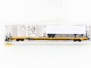 N Micro-Trains MTL 71524 TTX Trailer Train TOFC Flat Car #252705 w/ Trailer