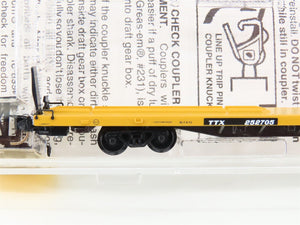 N Micro-Trains MTL 71524 TTX Trailer Train TOFC Flat Car #252705 w/ Trailer