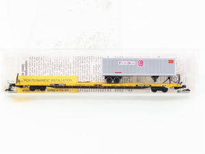 N Micro-Trains MTL 71513 TTX Trailer Train TOFC Flat Car #252650 w/ KCS Trailer