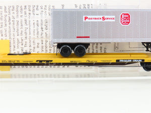 N Micro-Trains MTL 71513 TTX Trailer Train TOFC Flat Car #252650 w/ KCS Trailer