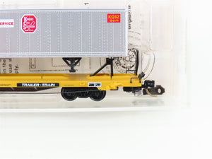 N Micro-Trains MTL 71513 TTX Trailer Train TOFC Flat Car #252650 w/ KCS Trailer