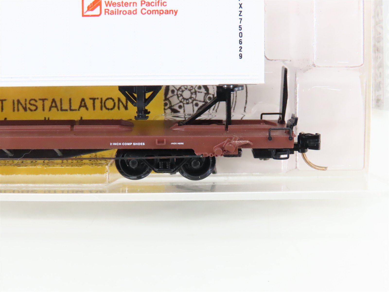 N Micro-Trains MTL 71015 TTAX Trailer Train TOFC Flat Car #970259 w/ WP Trailer