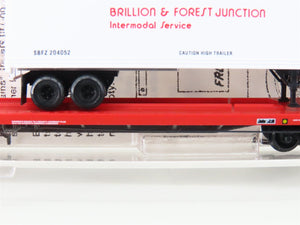 N Micro-Trains MTL 71023 DTI Detroit Toledo & Ironton Flat Car #90089 w/ Trailer