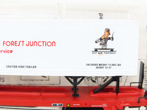 N Micro-Trains MTL 71023 DTI Detroit Toledo & Ironton Flat Car #90089 w/ Trailer