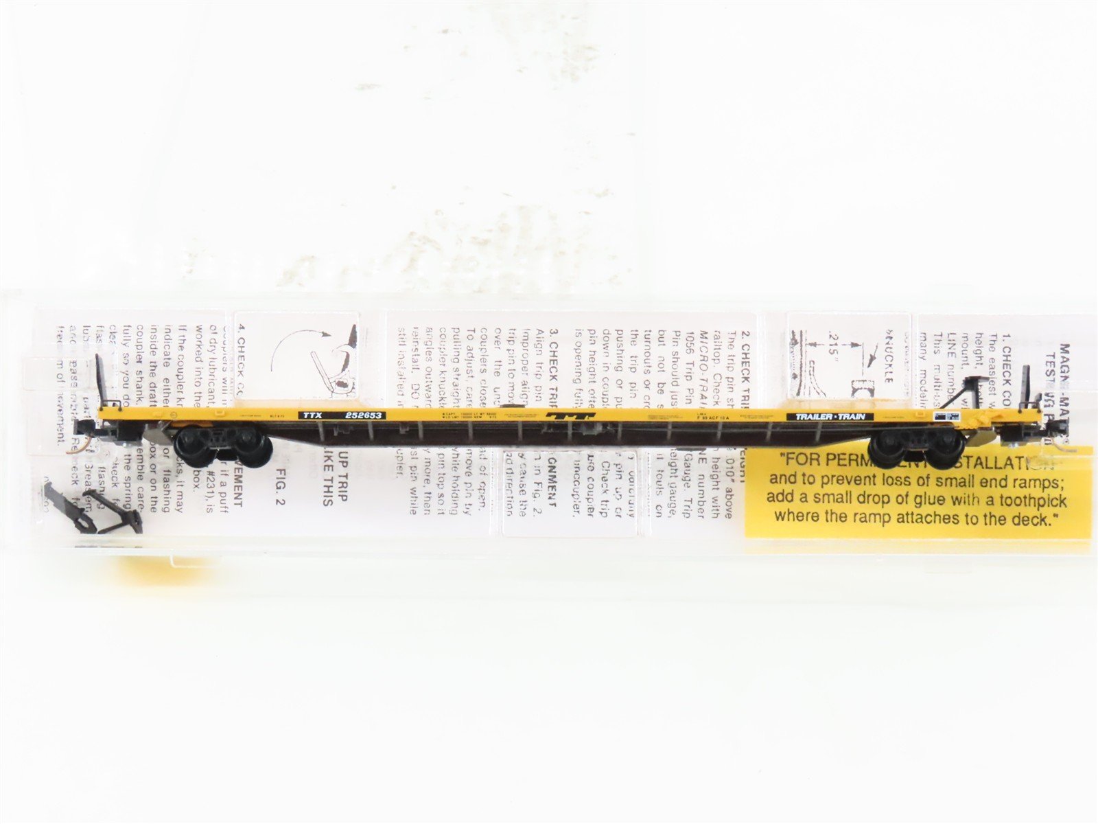 N Scale Micro-Trains MTL 71510 TTX Trailer Train 89' 4" TOFC Flat Car #252653
