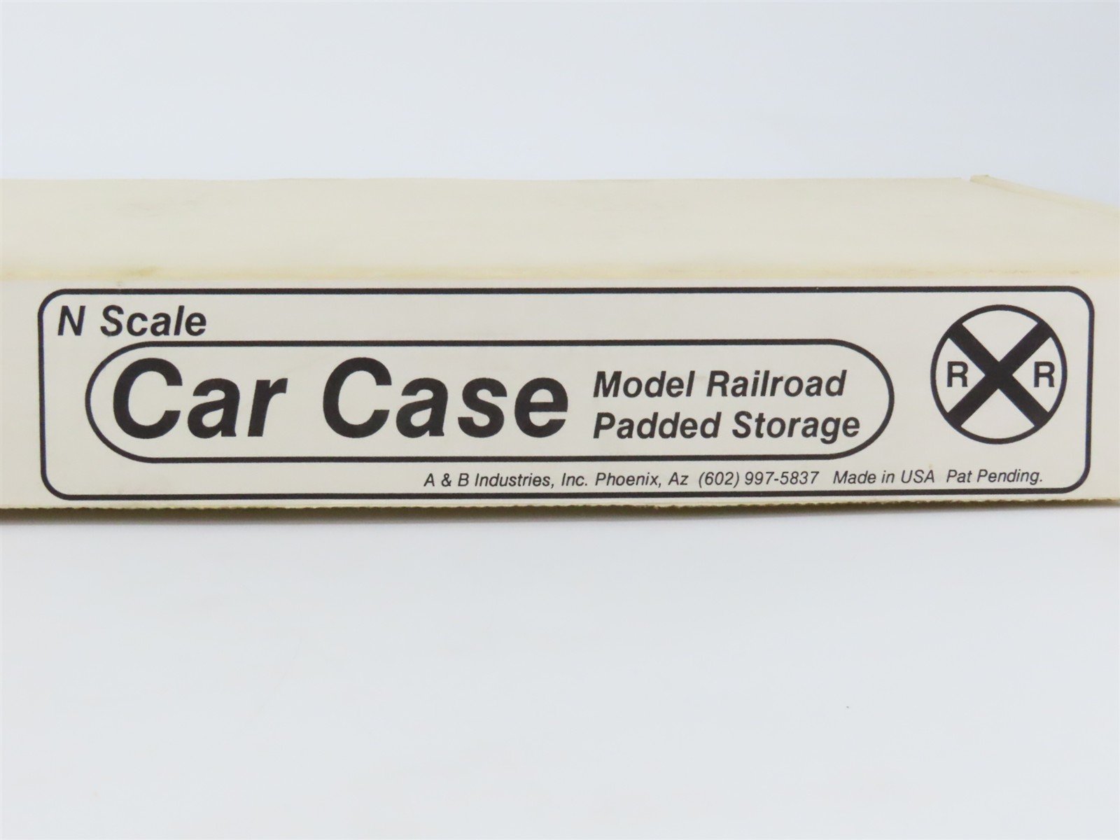 N Scale A&B Car Case Model Railroad Padded Storage Empty Box - 28" x 12" x 2"