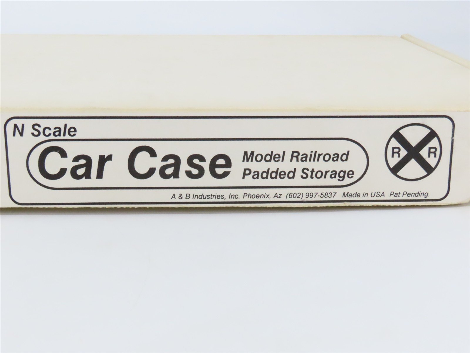 N Scale A&B Car Case Model Railroad Padded Storage Empty Box - 28" x 12" x 2"