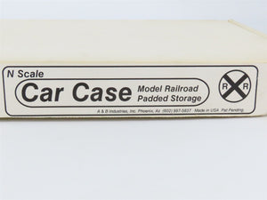N Scale A&B Car Case Model Railroad Padded Storage Empty Box - 28