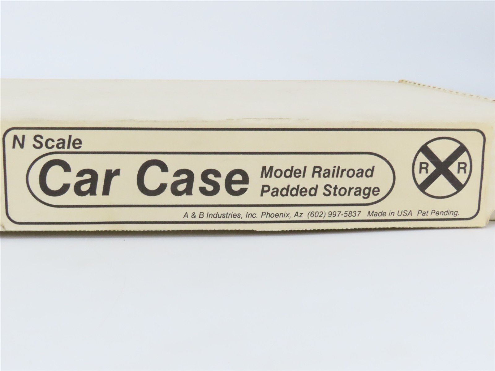 N Scale A&B Car Case Model Railroad Padded Storage Empty Box - 28" x 12" x 2"