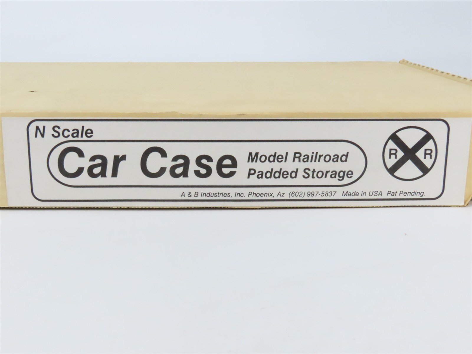 N Scale A&B Car Case Model Railroad Padded Storage Empty Box - 28" x 12" x 2"
