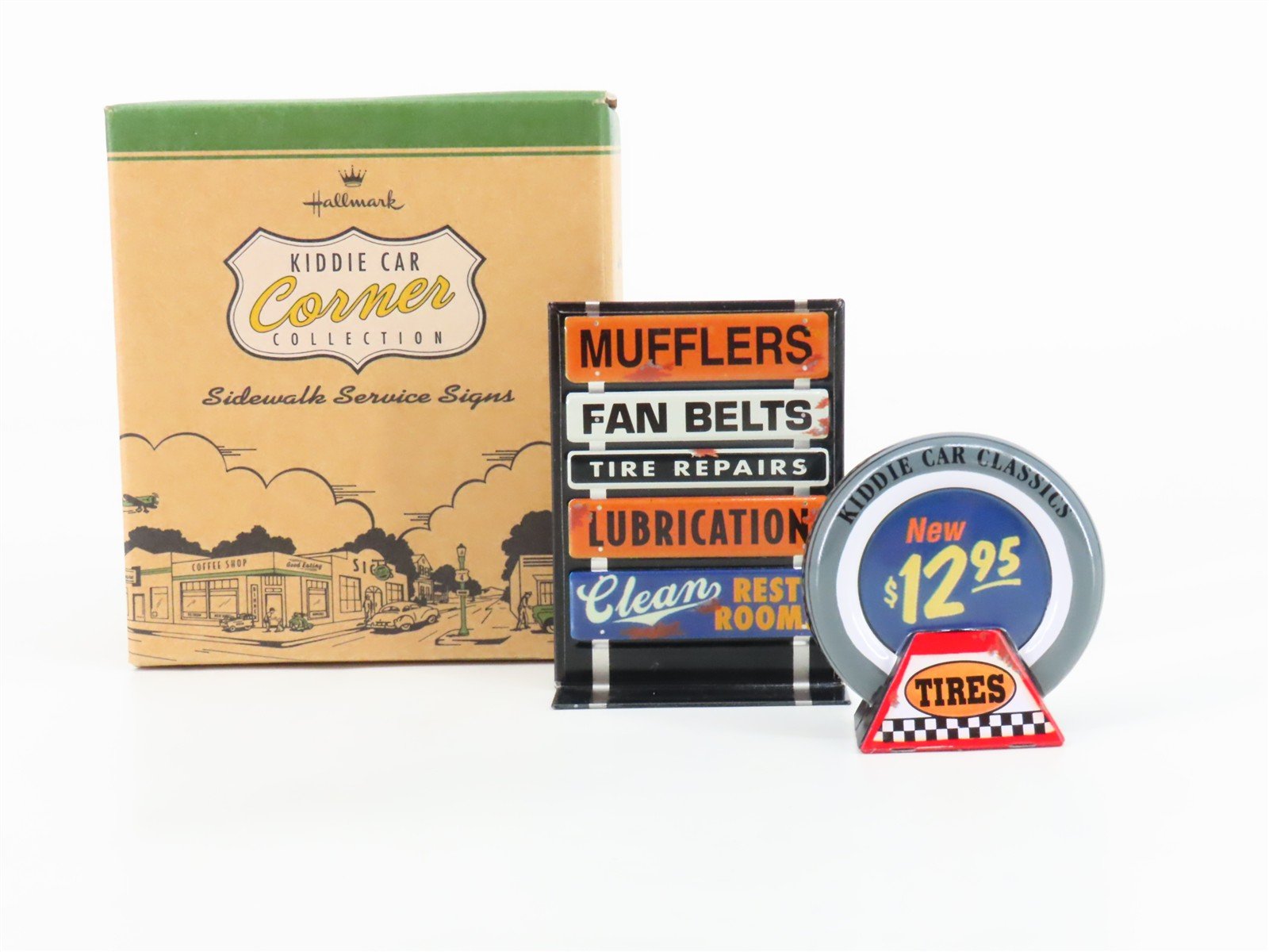 Hallmark Kiddie Car Corner Collection Sidewalk Service Signs 2-Pack