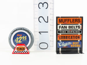 Hallmark Kiddie Car Corner Collection Sidewalk Service Signs 2-Pack