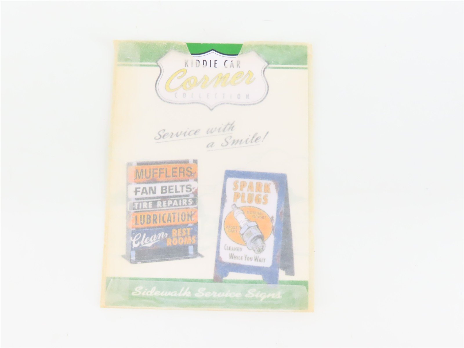Hallmark Kiddie Car Corner Collection Sidewalk Service Signs 2-Pack