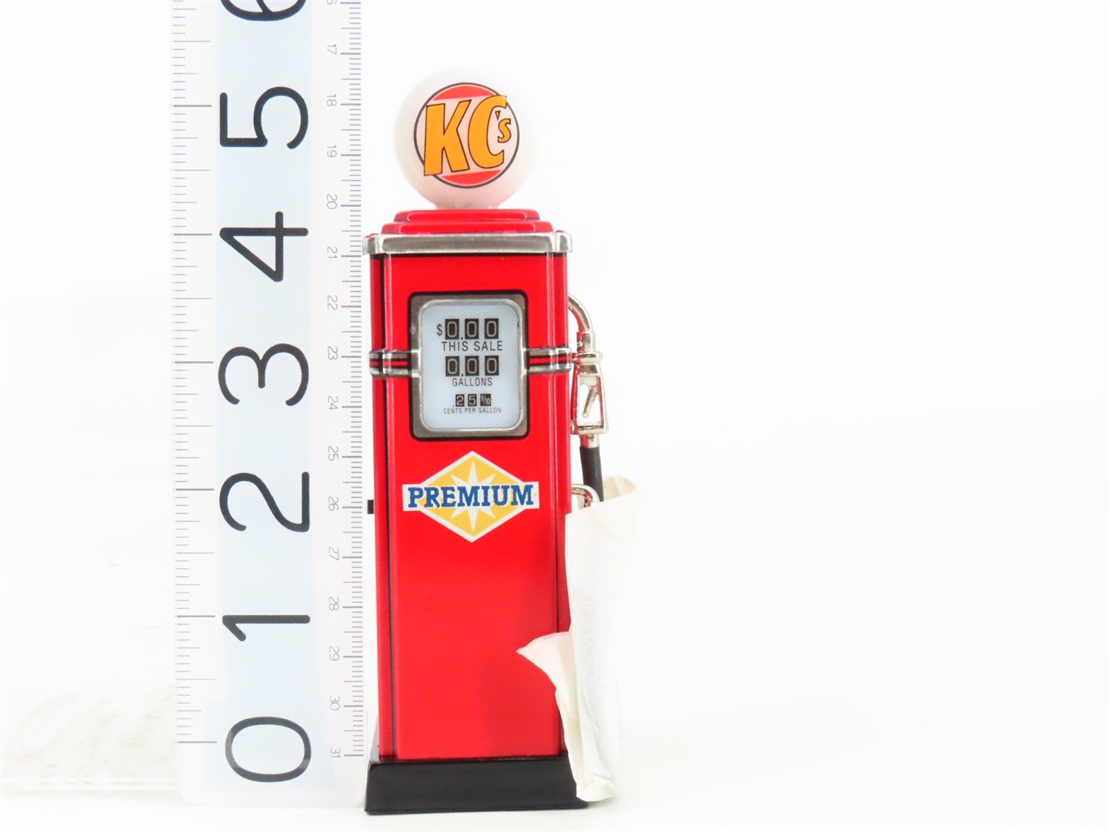 Hallmark Kiddie Car Corner Pedal Power KC's Premium Gas Pump - Lighted