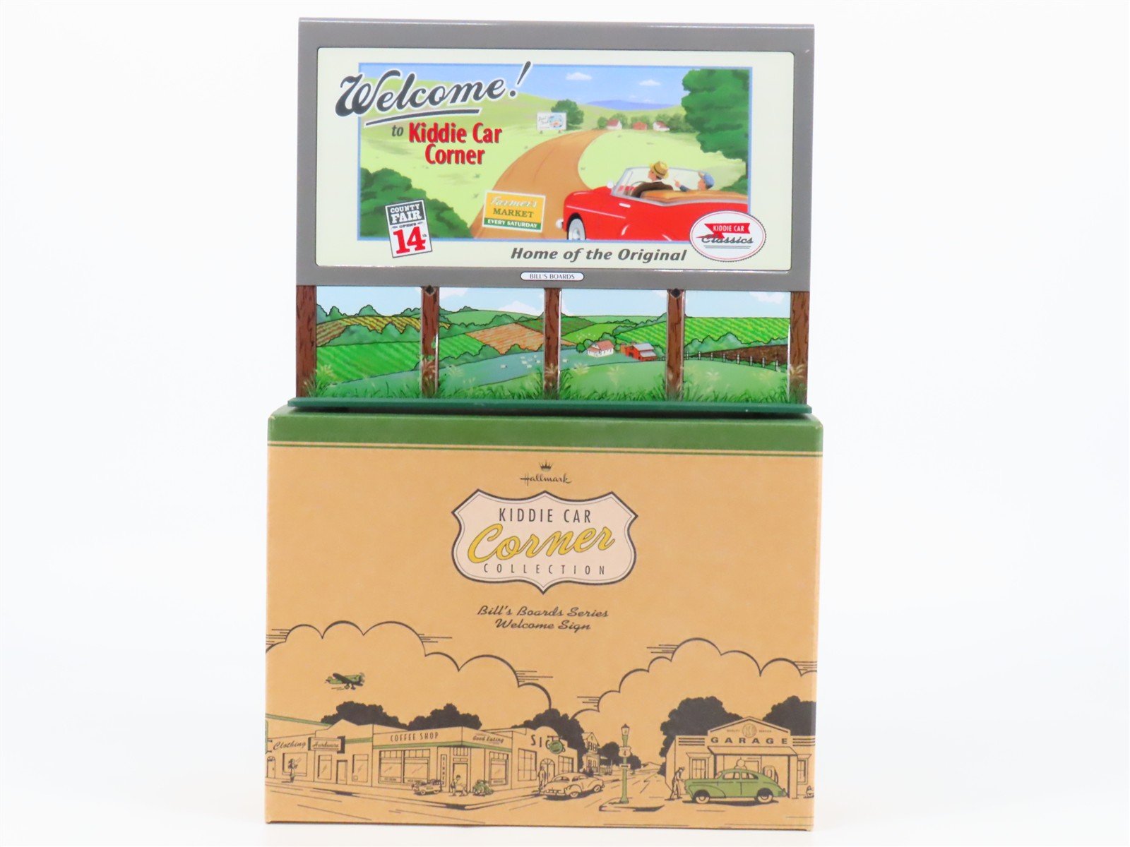 Hallmark Kiddie Car Corner "Bill's Boards Series" Welcome Sign Billboard