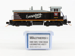 N Scale Walthers 920-80153 CB&Q Burlington Route EMD SW9/1200 Diesel #9277