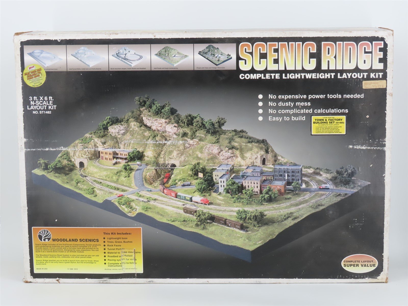 N Scale Woodland Scenics ST1482 Scenic Ridge Complete 3' x 6' Layout