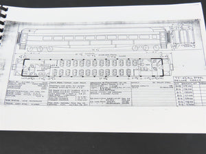Seaboard Air Line Railway Diagrams of Passenger Cars - Spiral Bound Photocopies