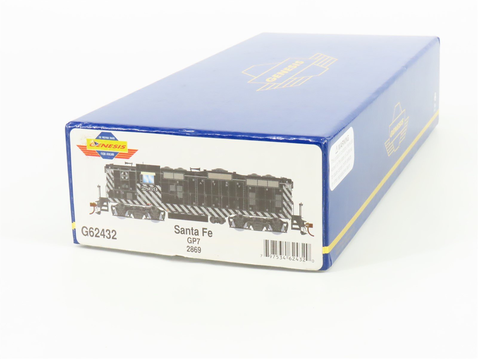 HO Scale Athearn Genesis G62432 ATSF Santa Fe GP7 Diesel Locomotive #2869