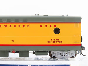 HO Scale Rapido 107132 MILW Milwaukee Road UP Scheme Steam Generator Car #71