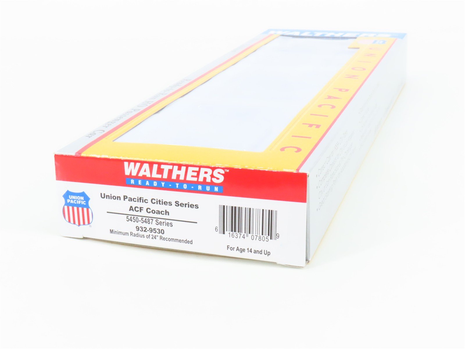 HO Scale Walthers 932-9530 UP Union Pacific Railroad Coach Passenger Car