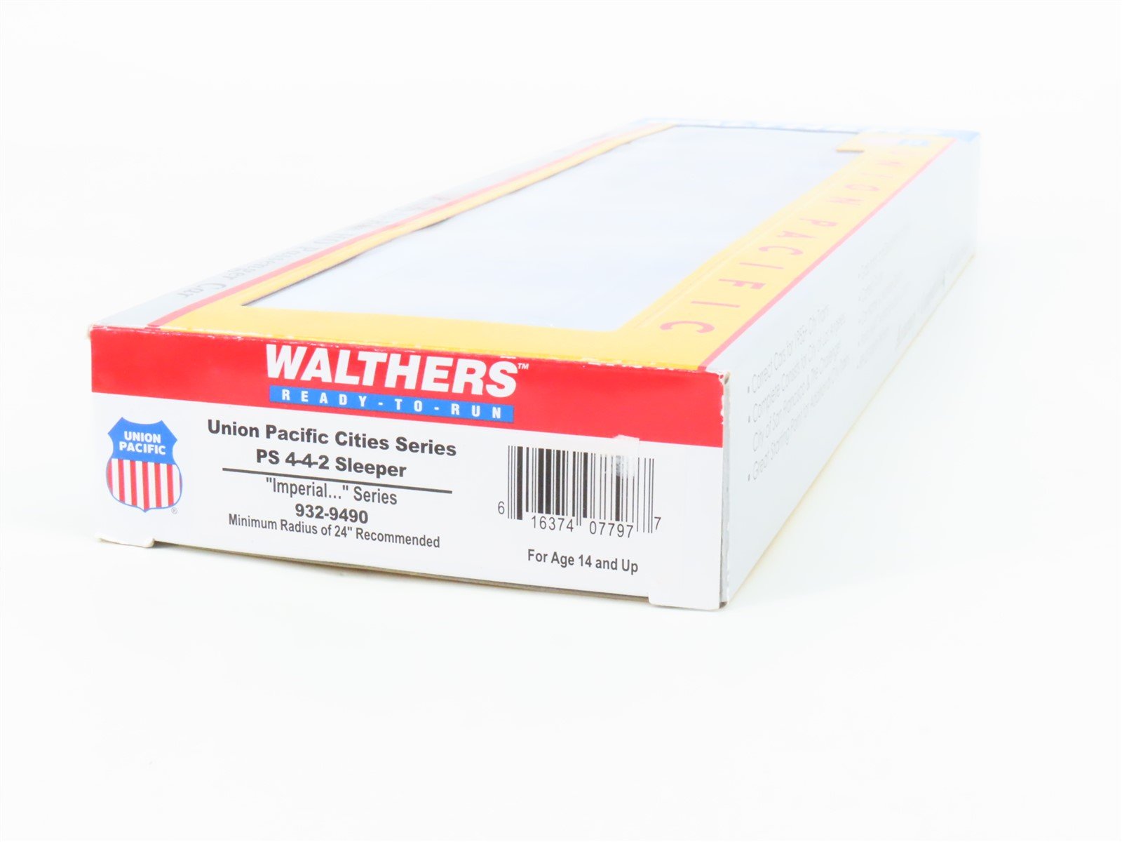 HO Scale Walthers 932-9490 UP Union Pacific Pullman Sleeper Passenger Car
