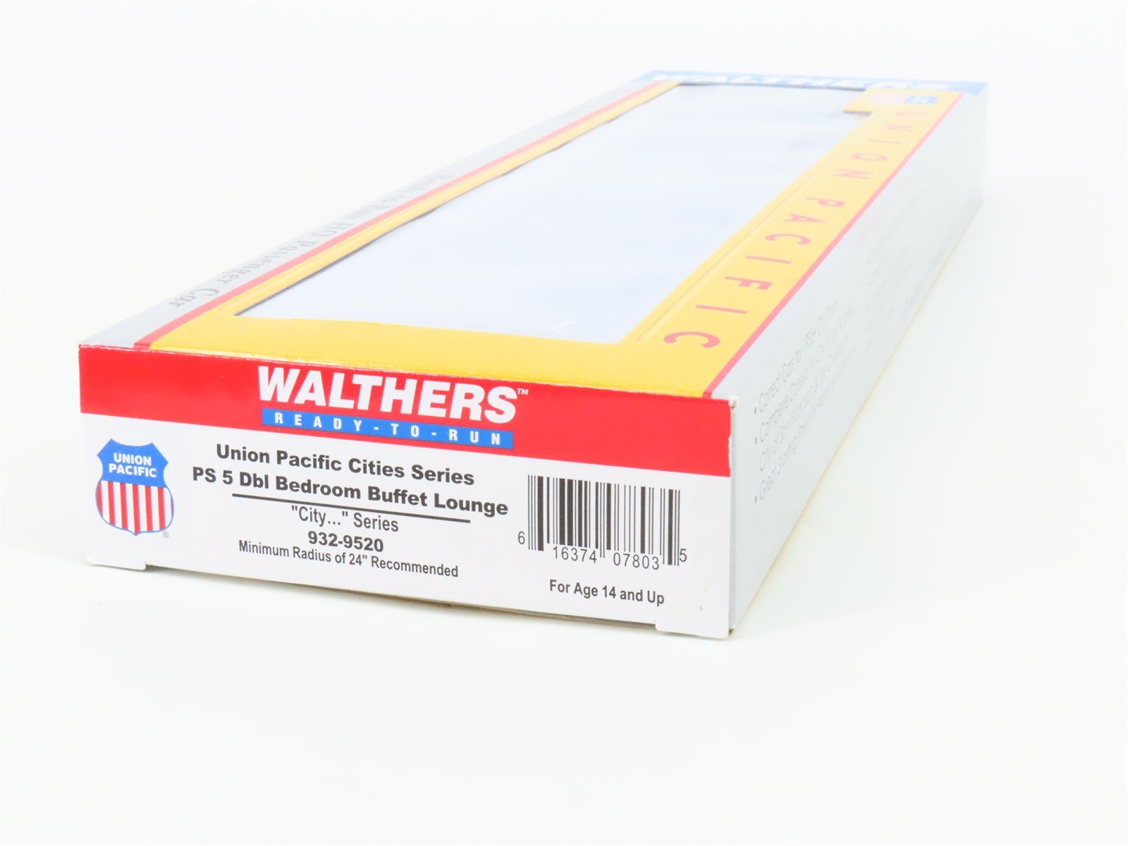 HO Walthers 932-9520 UP Union Pacific Pullman Bedroom Buffet Lounge Passenger