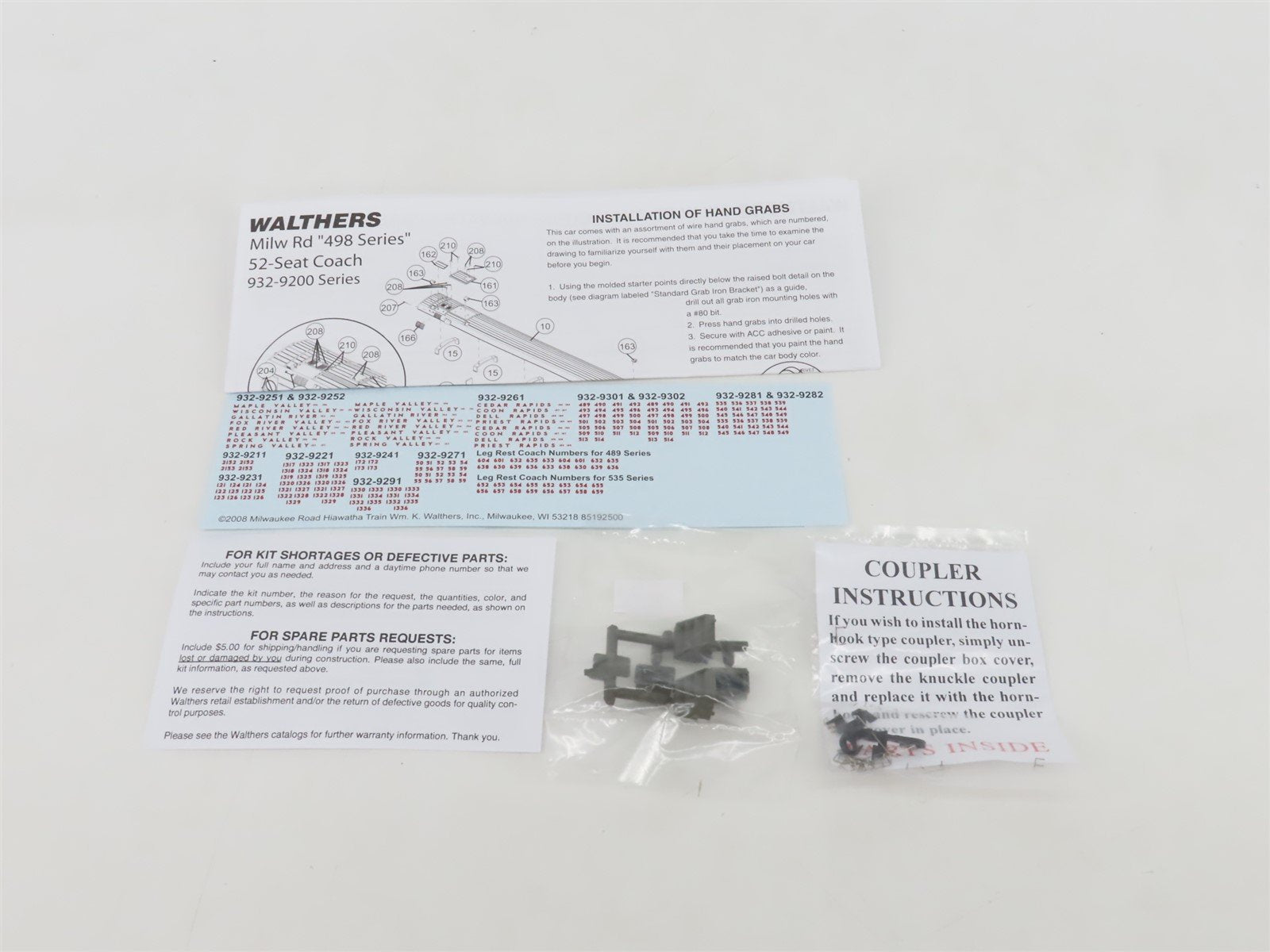 HO Scale Walthers 932-9302 MILW Hiawatha 