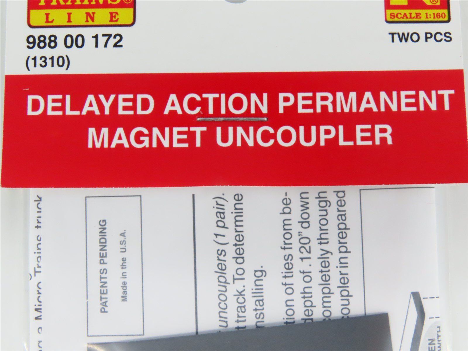 N Micro-Trains MTL 98800172 (1310) Delayed Action Permanent Magnet Uncoupler