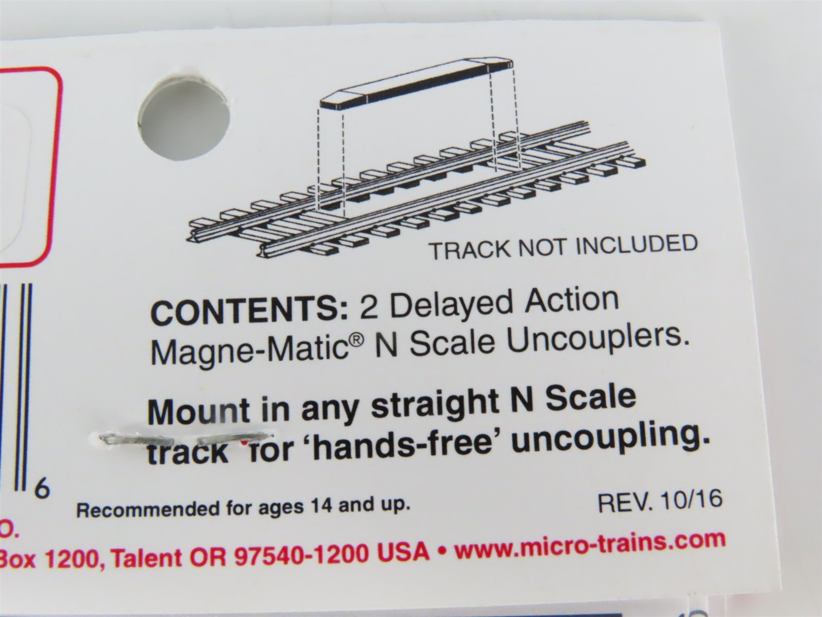 N Micro-Trains MTL 98800172 (1310) Delayed Action Permanent Magnet Uncoupler