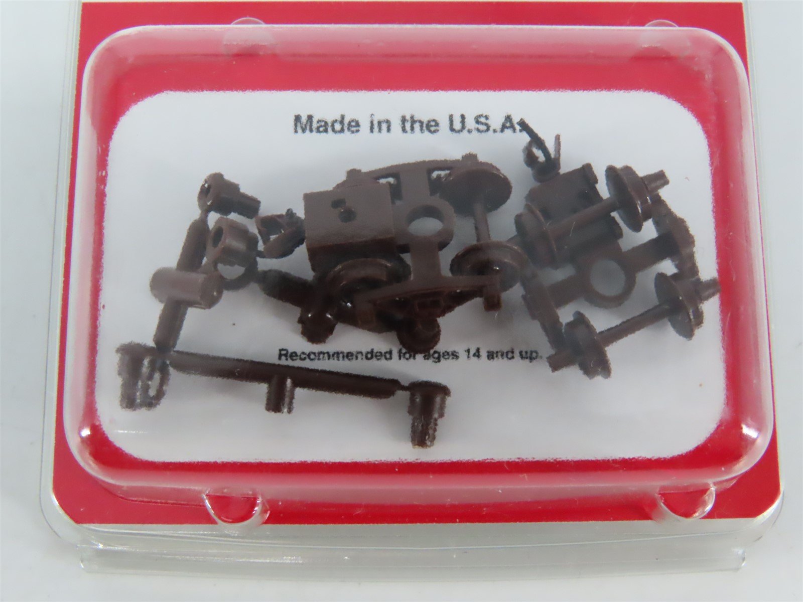 N Micro-Trains MTL 00322021 (1000-B) Brown Bettendorf Trucks w/Couplers - 1 Pair