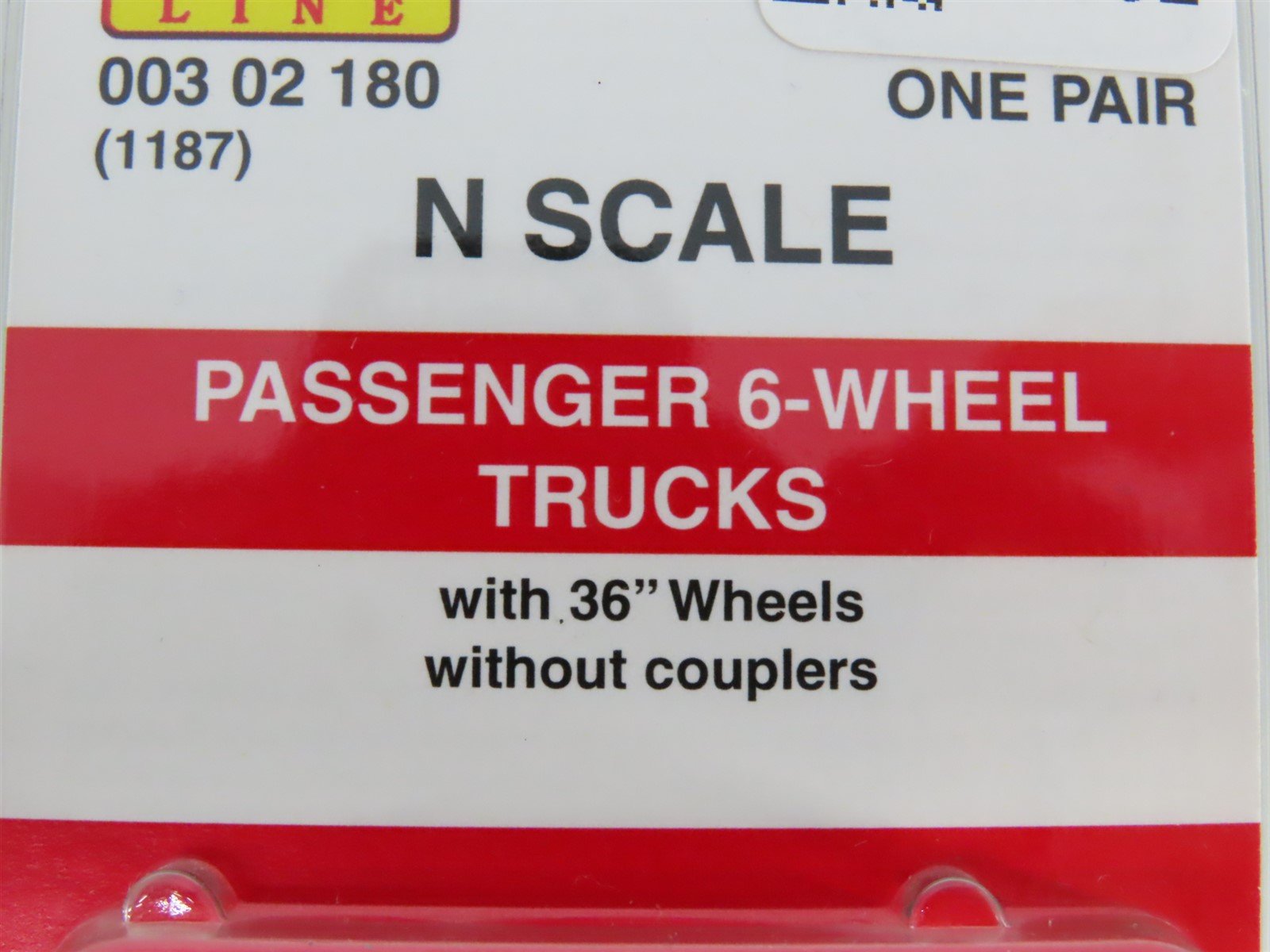 N Scale Micro-Trains MTL 00302180 (1187) Passenger 6-Wheel Trucks - 1 Pair