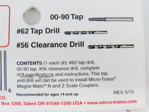 N Scale Micro-Trains MTL 98800121 (1059) Tap & Drill Bit Set