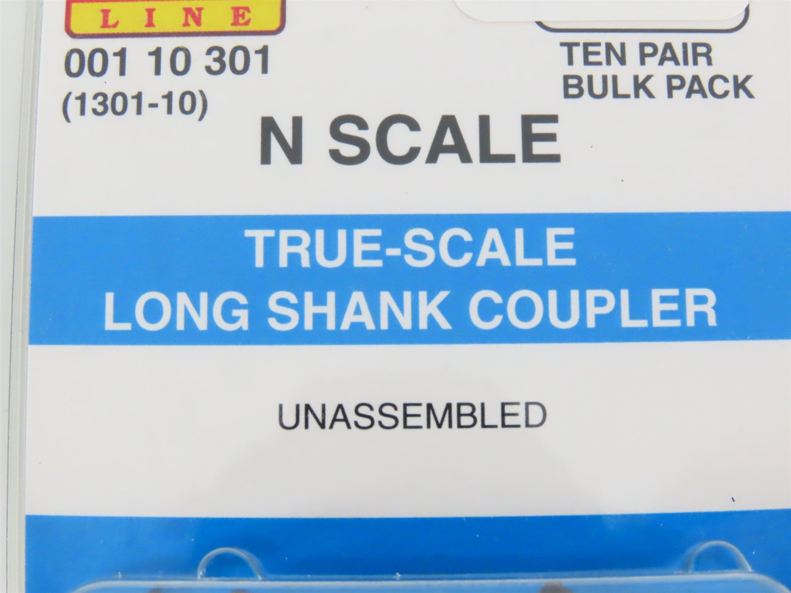 N Micro-Trains MTL 00110301 (1301-10) True-Scale Long Shank Coupler - 10 Pair