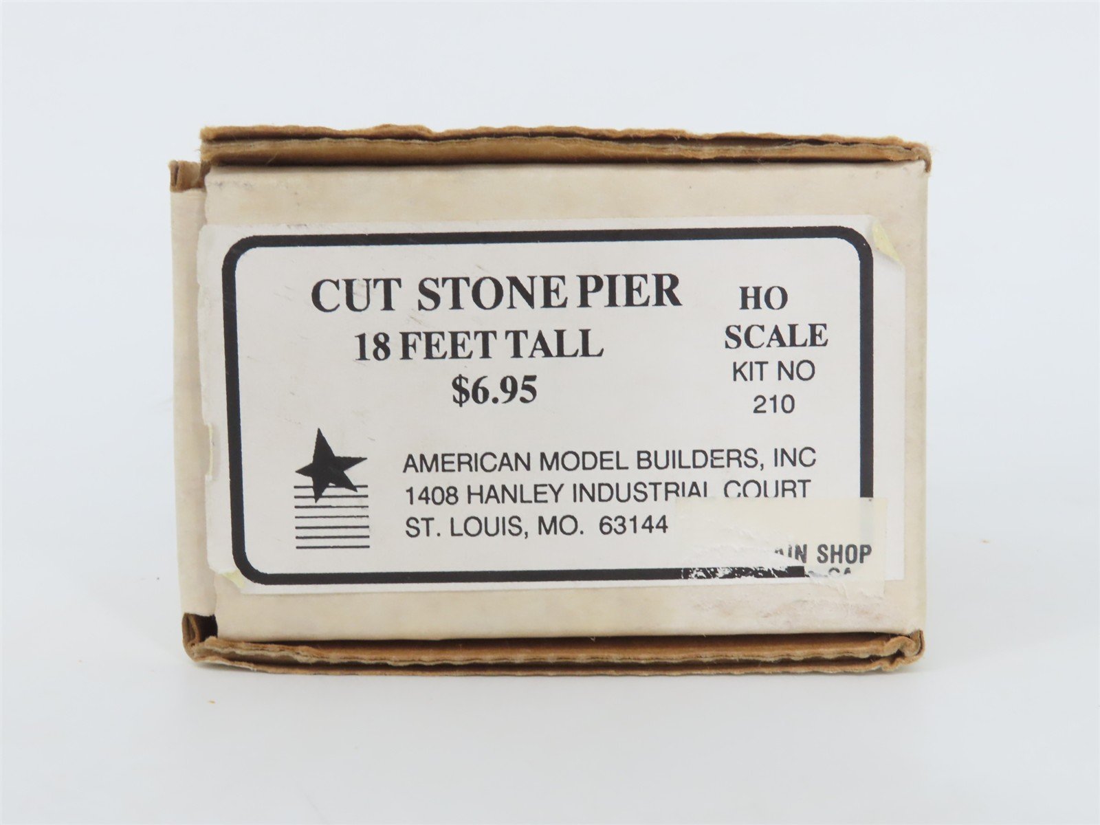 HO 1/87 Scale American Model Builders Kit 210 Cut Stone Pier