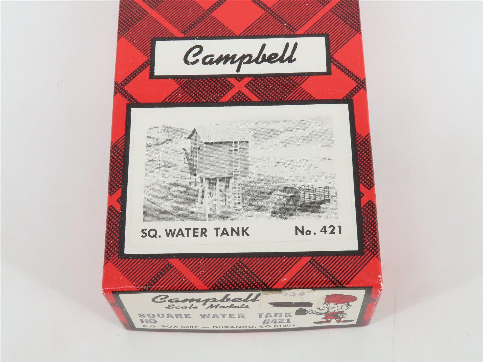 HO 1/87 Scale Campbell Scale Models Kit 421 Square Water Tank