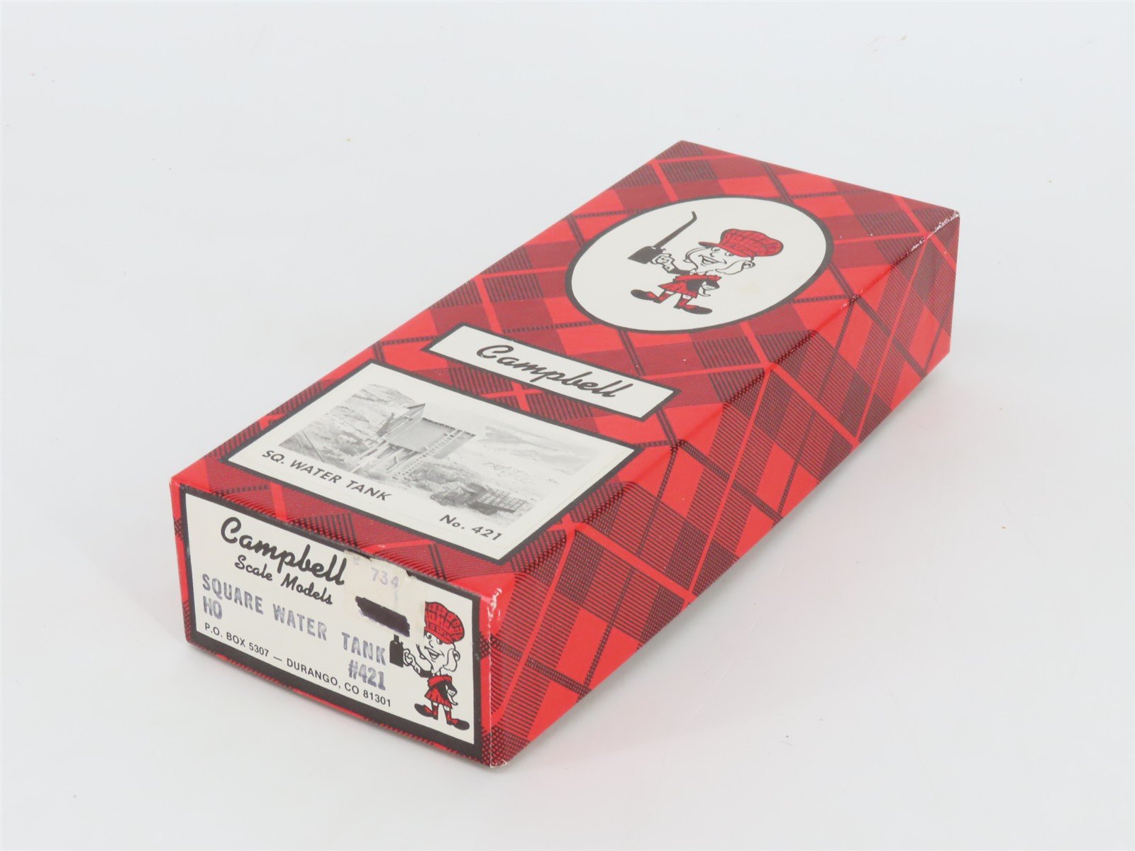 HO 1/87 Scale Campbell Scale Models Kit 421 Square Water Tank