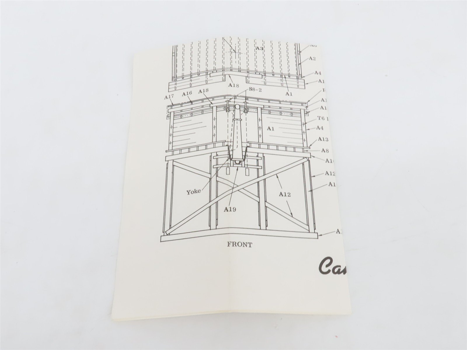 HO 1/87 Scale Campbell Scale Models Kit 372 Branch Line Water Tank