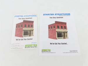 HO Monster Model Works Starter Structures Kit HOSS-02 Two Story Storefront