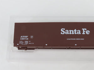 HO Scale E&C Shops Kit 0102 ATSF Santa Fe 62' Woodchip Smooth Side Hopper 165716