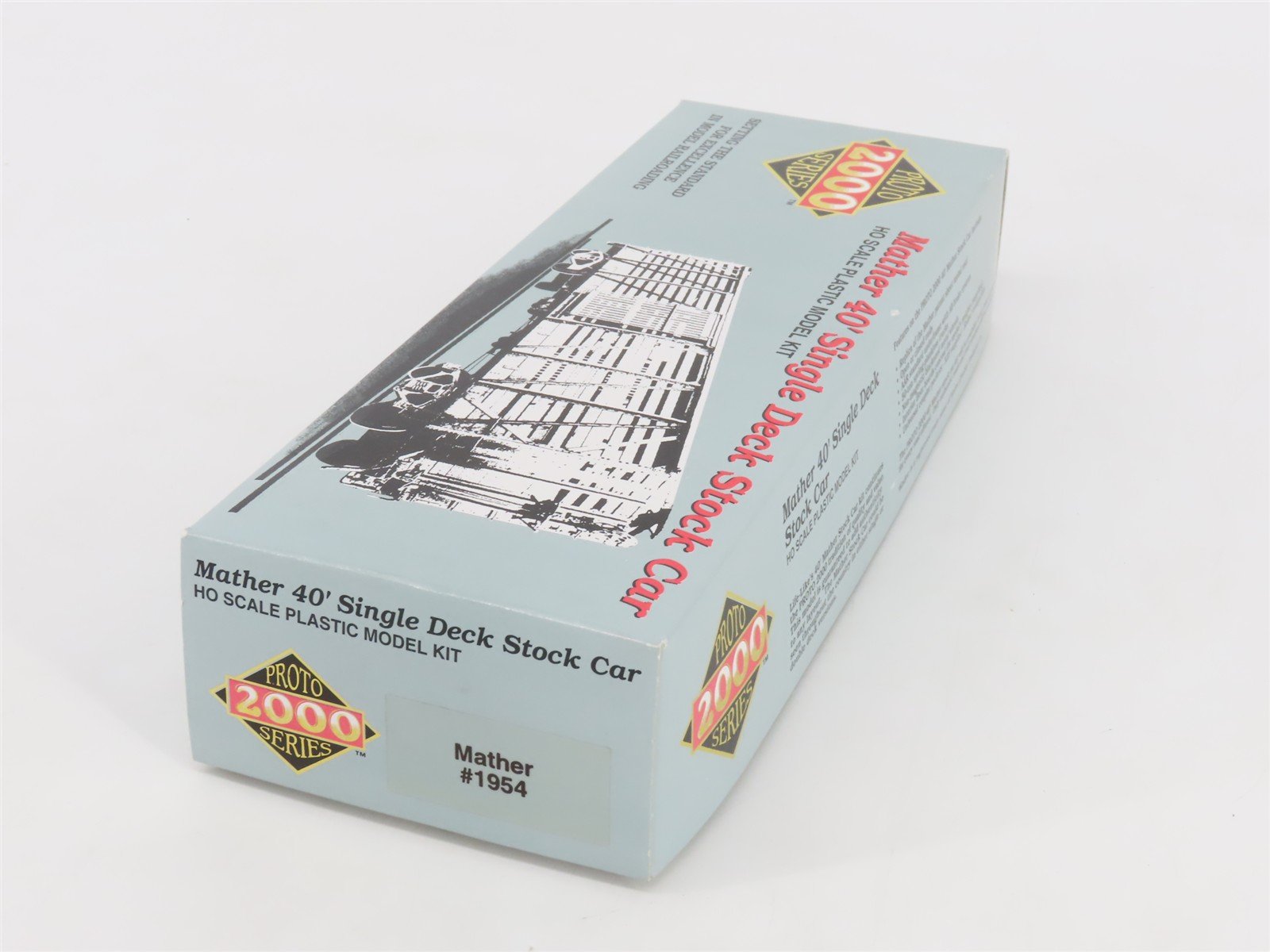 HO Scale Life-Like Proto 2000 Kit MSCX Mather 40' Single Deck Stock Car #1954
