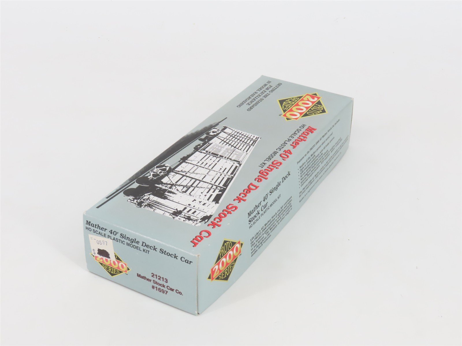 HO Scale Life-Like Proto 2000 Kit MSCX Mather 40' Single Deck Stock Car #1697