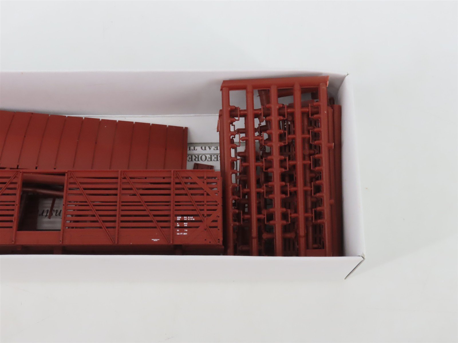 HO Scale Life-Like Proto 2000 Kit MSCX Mather 40' Single Deck Stock Car #2204