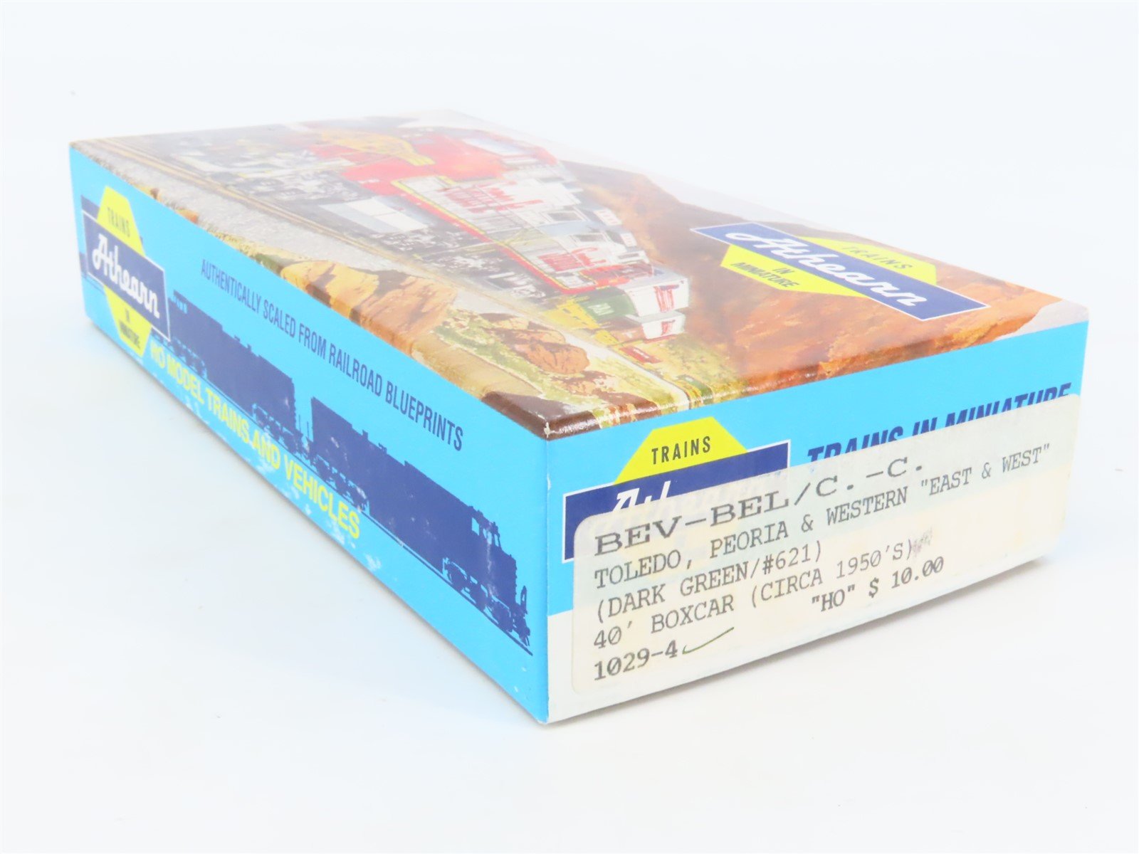 HO Athearn Bev-Bel Kit #1029-4 TP&W Toledo Peoria & Western 40' Box Car #621