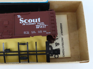 HO Scale Athearn Bev-Bel Kit #1399 ATSF Santa Fe The Scout 40' Box Car #245385
