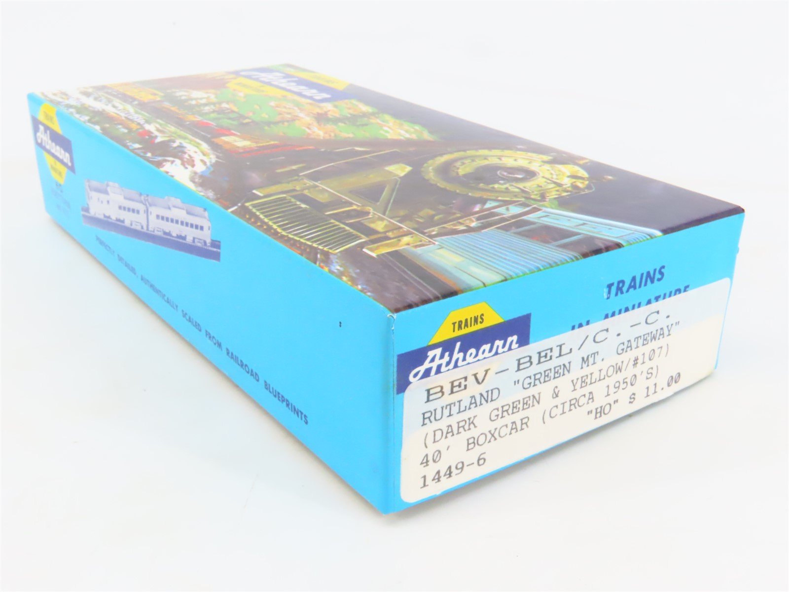 HO Athearn Bev-Bel Kit #1449-6 RUT Rutland Green Mountain Gateway Box Car #107