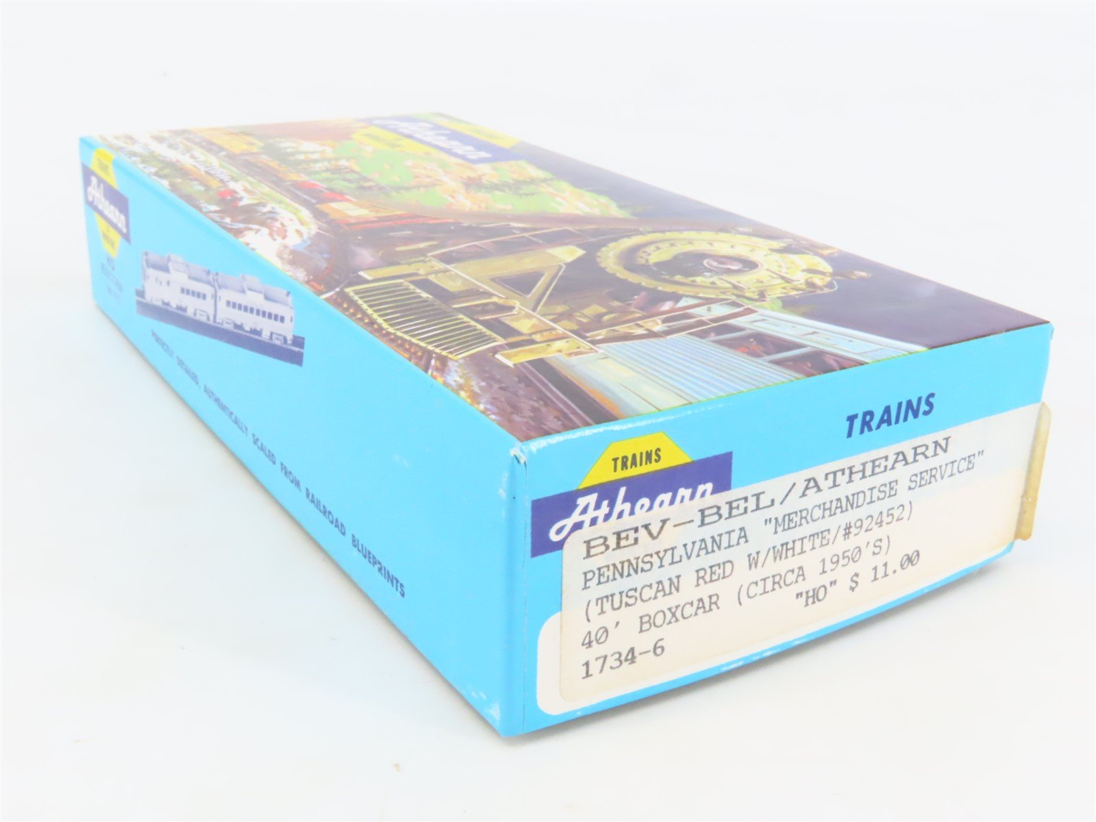 HO Athearn Bev-Bel Kit #1734-6 PRR Pennsylvania Merchandise 40' Box Car #92452
