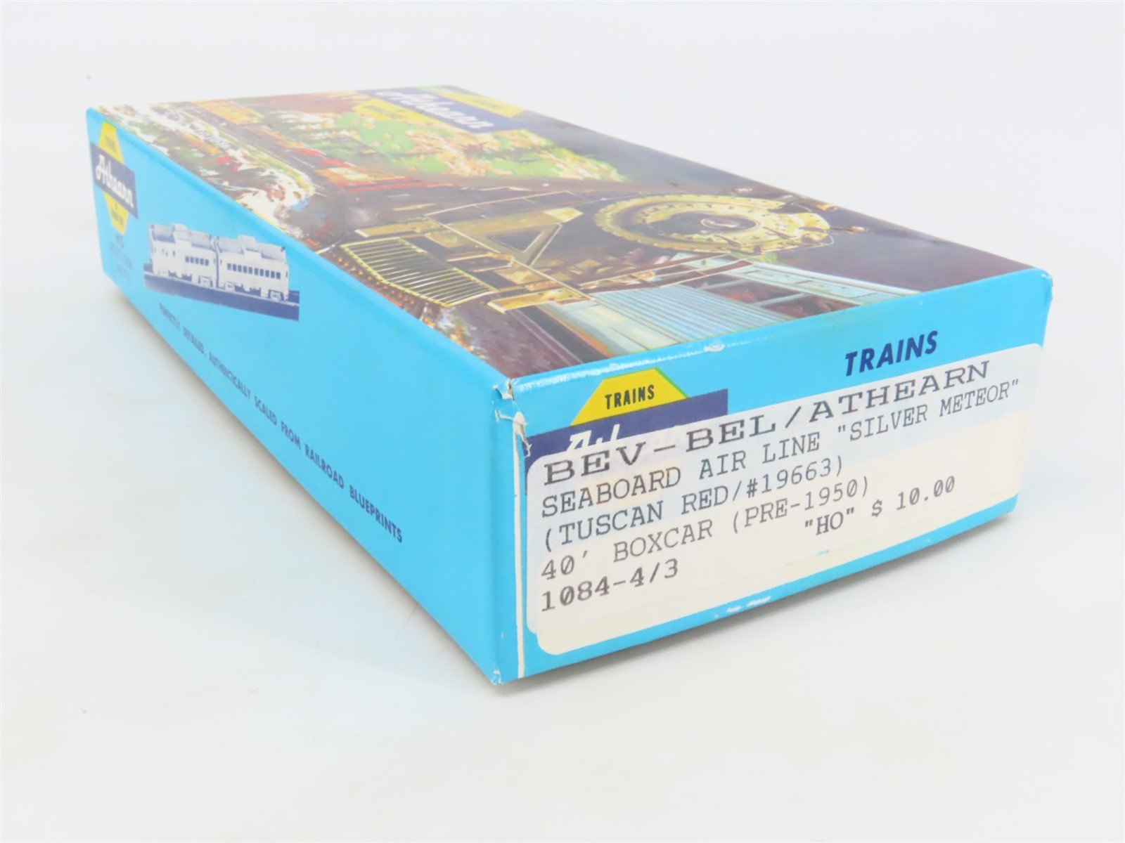 HO Scale Athearn Bev-Bel Kit #1084-4/3 SAL Silver Meteor 40' Box Car #19663