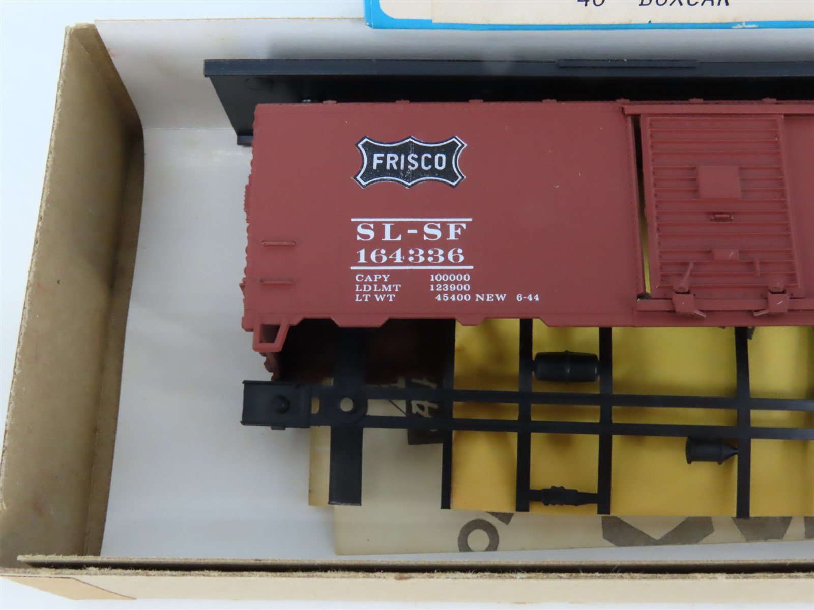 HO Scale Athearn Bev-Bel Kit #1428 SL-SF Frisco 40' Single Door Box Car #164336