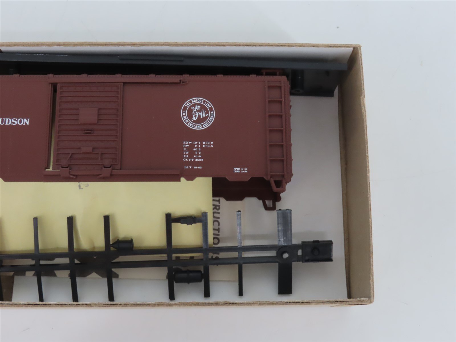 HO Scale Athearn Bev-Bel Kit #1189 D&H Delaware & Hudson 40' Box Car #19858